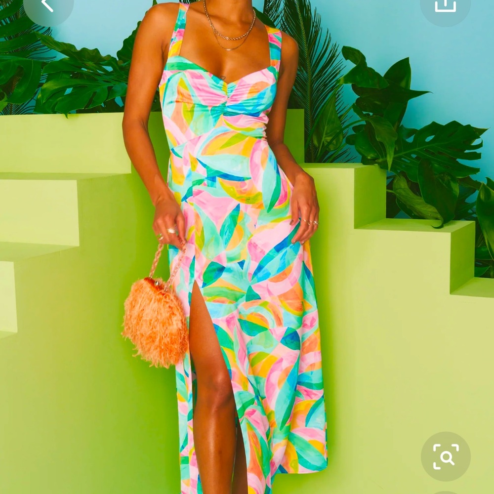 Mina Midi Dress Tropicana